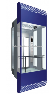 China VVVF Passenger Elevator,sightseeing elvator price